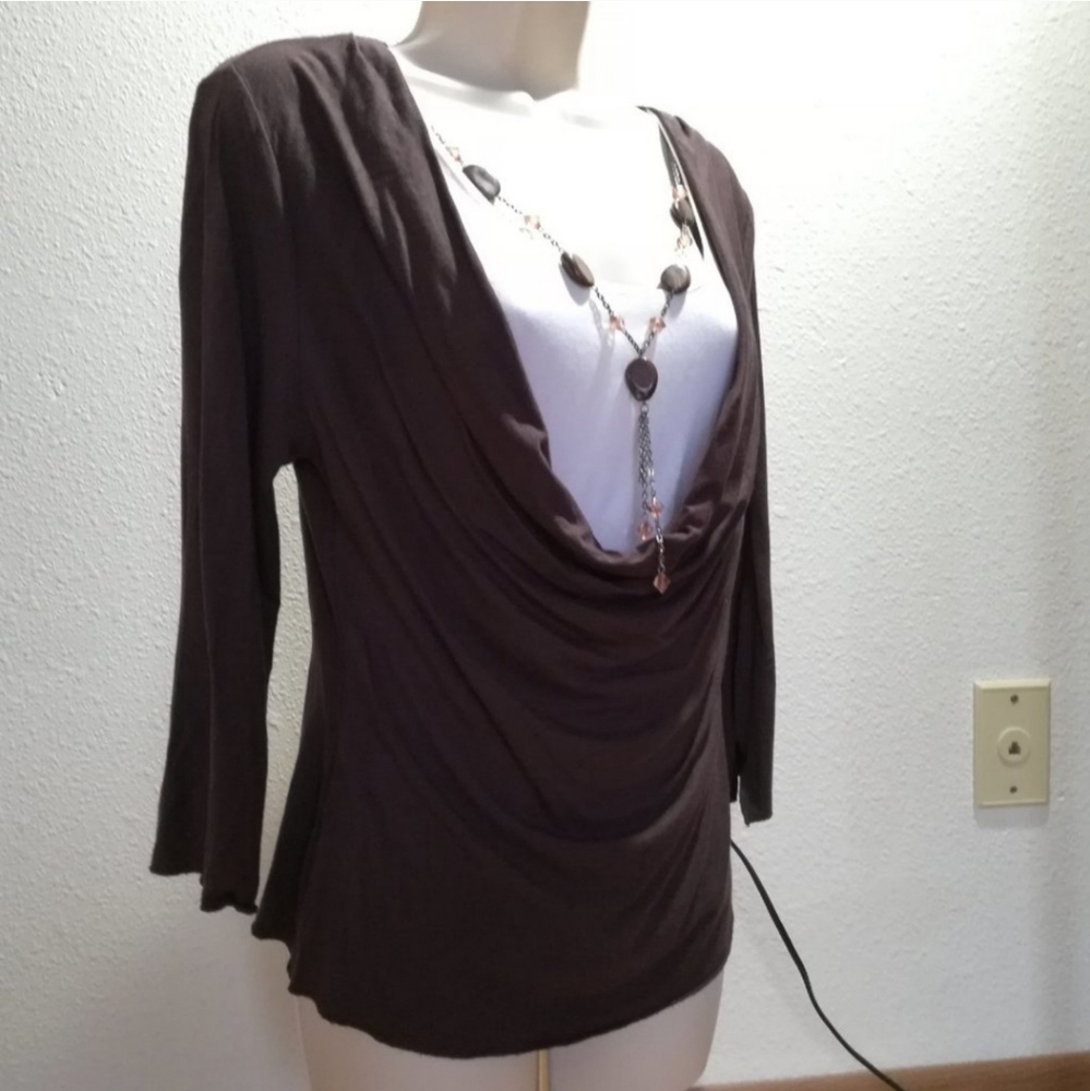 For the Republic Stretch Knit Jeweled Top - Picture 2 of 6